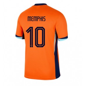Holland Memphis Depay #10 Hjemmebanetrøje EM 2024 Kort ærmer